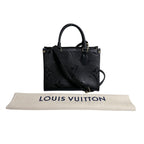 Louis Vuitton Monogram Empreinte Handbag on the Go PM Tote Noir