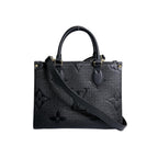 Louis Vuitton Monogram Empreinte Handbag on the Go PM Tote Noir — view 2