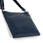Bottega Veneta Shoulder Bag Intrecciato Leather Navy — view 2