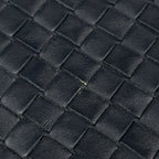 Bottega Veneta Shoulder Bag Intrecciato Leather Navy — view 4