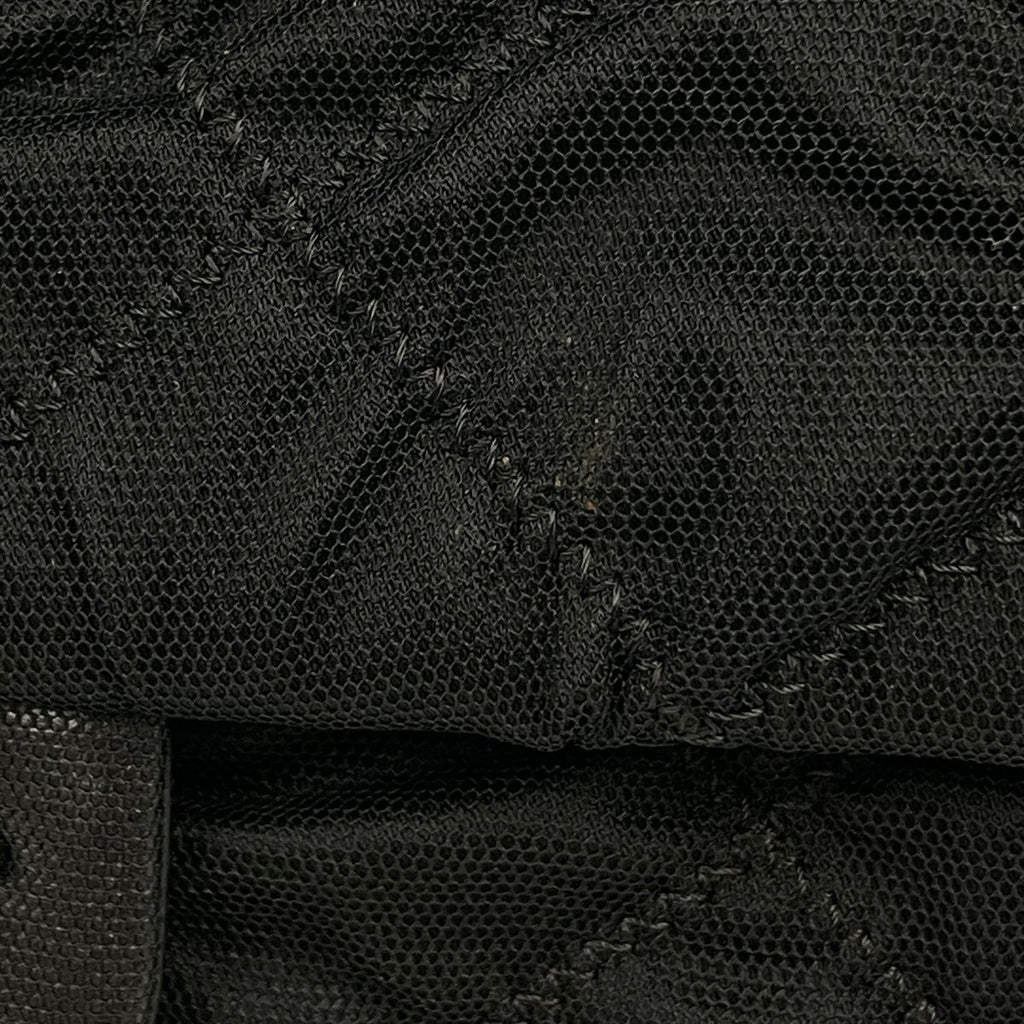 Chanel Shoulder Bag Quilted Chain Canvas Black — view 4