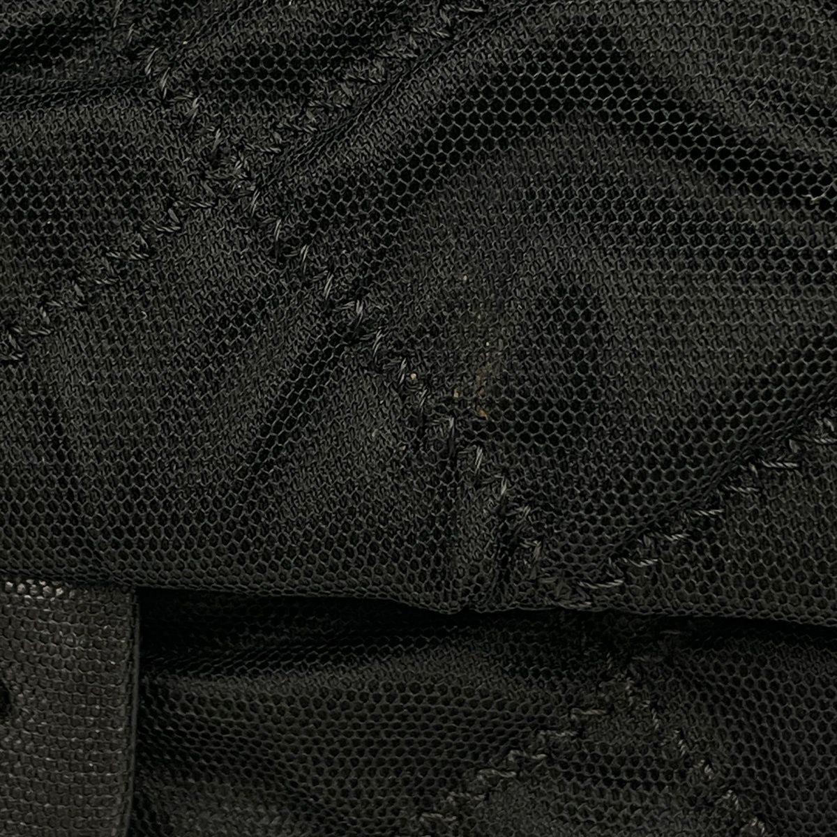 Chanel Shoulder Bag Quilted Chain Canvas Black — view 4