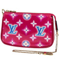Louis Vuitton Mini Pochette Accessoires Pouch Monogram Vernis Fuchsia