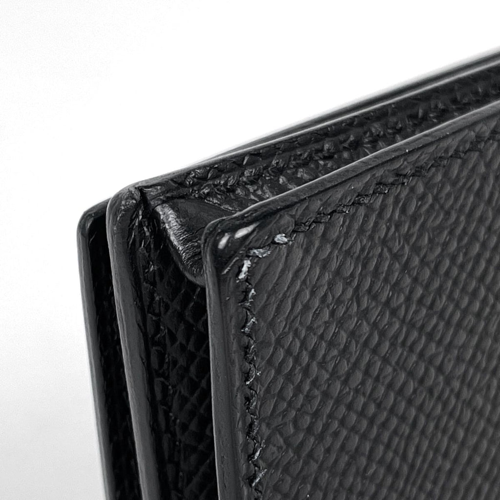Hermes Bearn Soufflet Wallet Bifold Veau Epsom Black — view 4