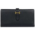 Hermes Bearn Soufflet Wallet Bifold Veau Epsom Black