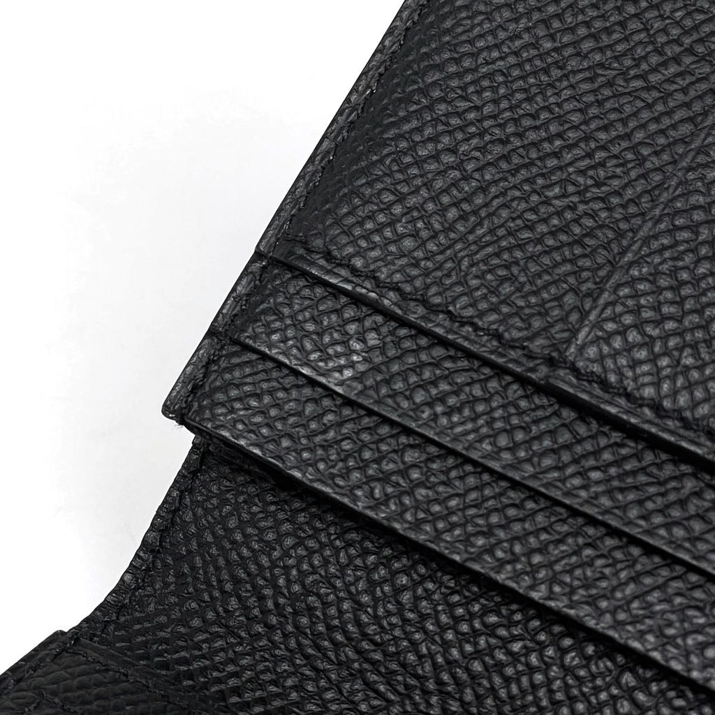 Hermes Bearn Soufflet Wallet Bifold Veau Epsom Black — view 5