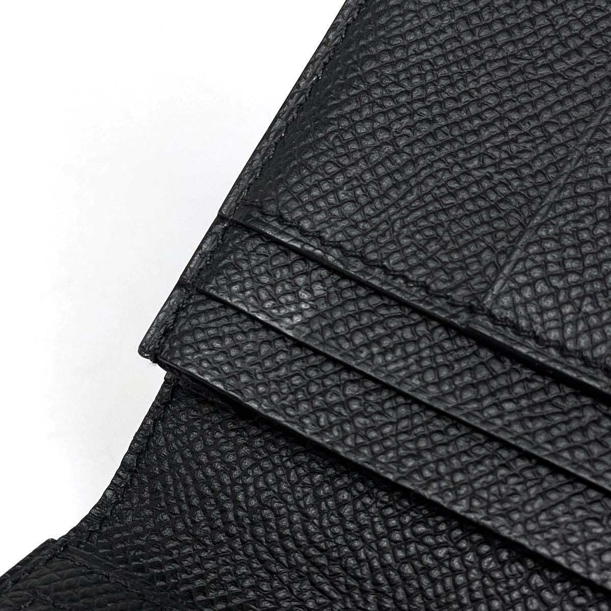Hermes Bearn Soufflet Wallet Bifold Veau Epsom Black — view 5