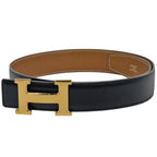 Hermes Constance Reversible H Belt Box Calf Noir