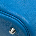 Hermes Picotin Lock MM Handbag Taurillon Clemence Turquoise — view 3