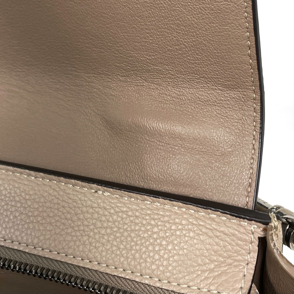 Celine Handbag Trapeze 2-Way Leather Beige — view 7