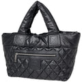 Chanel Tote Coco Cocoon Small CC Logo Nylon Black