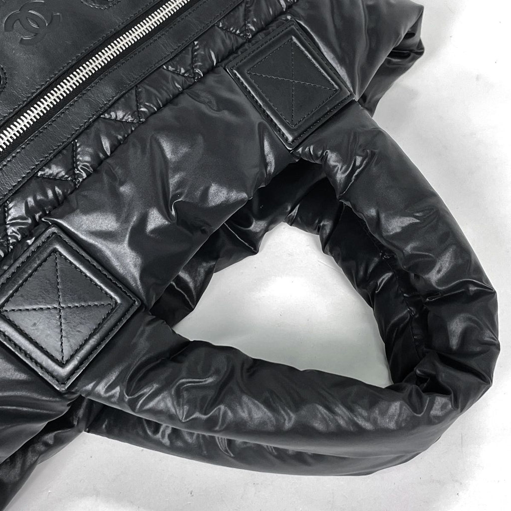 Chanel Tote Coco Cocoon Small CC Logo Nylon Black — view 6