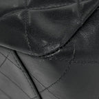 Chanel Shoulder Bag Big Quilted CC Logo Leather Black — view 3