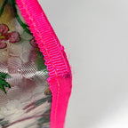 Gucci Tote Flora Print Leather Pink Clear — view 3