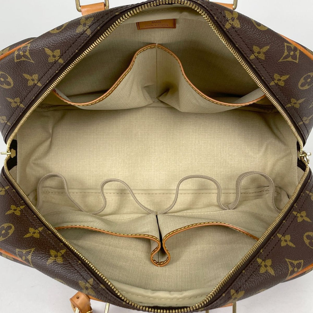 Louis Vuitton Deauville Handbag Handle Bowling Vanity Monogram Brown — view 6