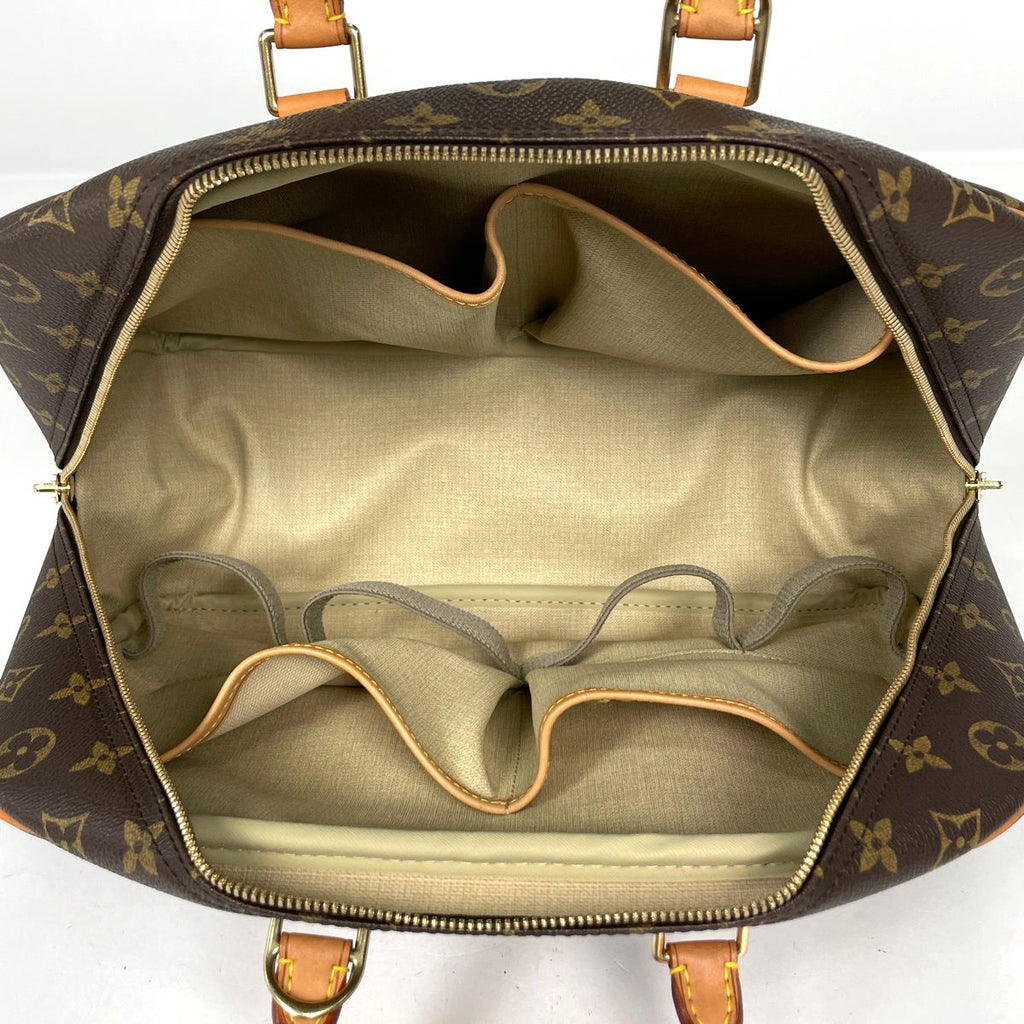 Louis Vuitton Deauville Handbag Handle Bowling Vanity Monogram Brown — view 7