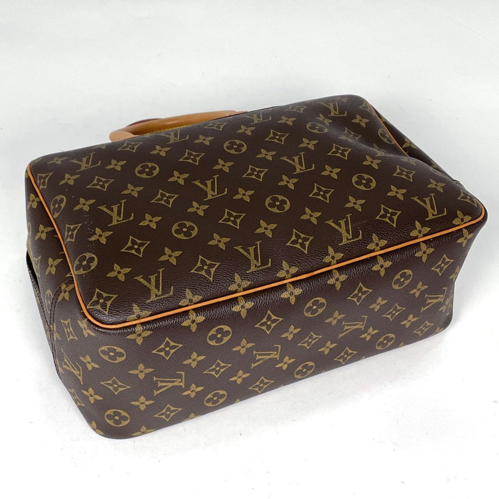 Louis Vuitton Deauville Handbag Handle Bowling Vanity Monogram Brown — view 2