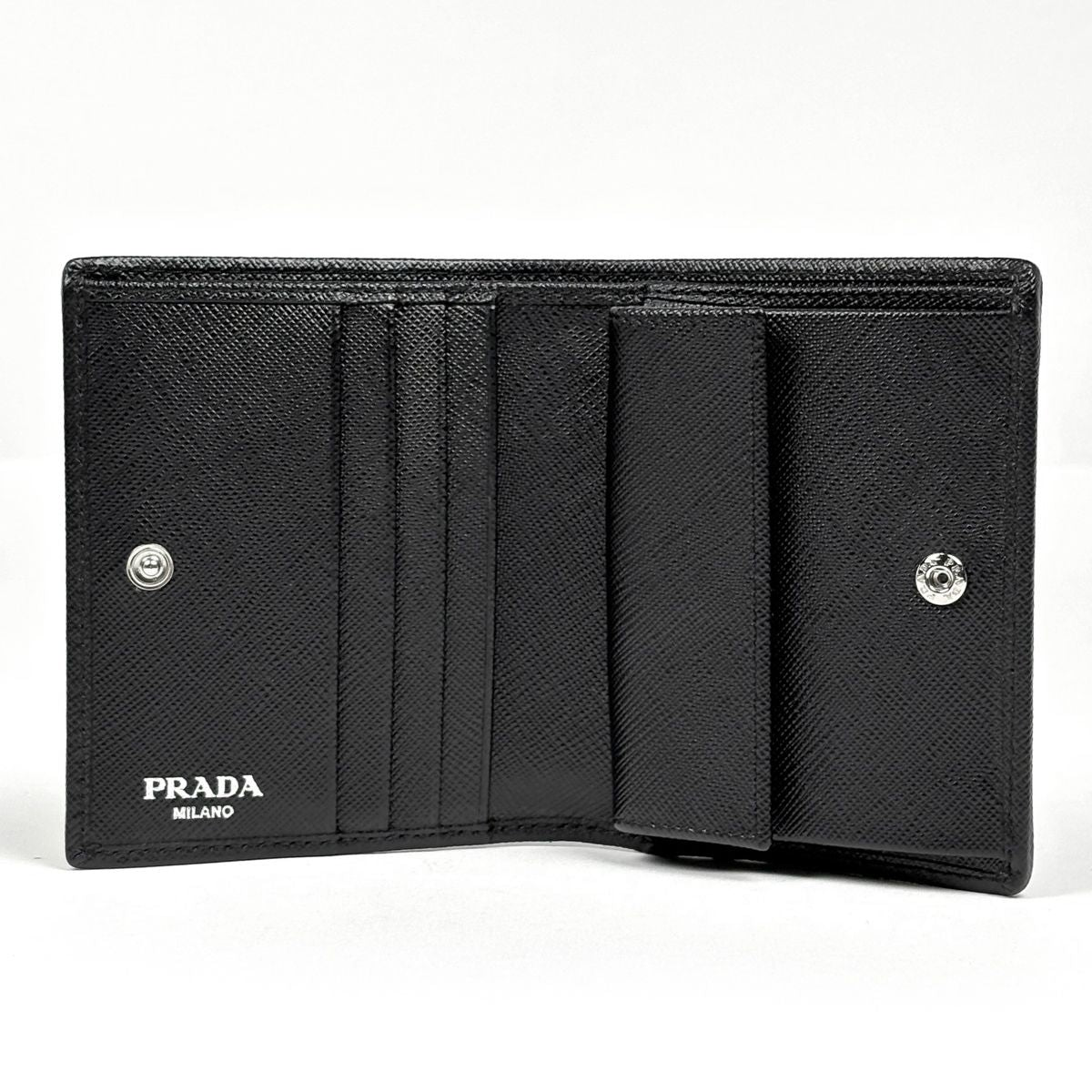 Prada Bifold Wallet Nylon Nero — view 6