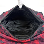 Prada Shoulder Bag Camouflage Nylon Red Black — view 7