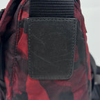 Prada Shoulder Bag Camouflage Nylon Red Black — view 5