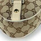 Gucci Shoulder Bag GG Pattern Abbey Canvas Beige White — view 4