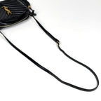 Saint Laurent Shoulder Bag Lou Fringe Leather Black — view 7
