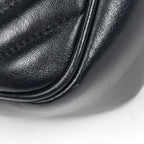 Saint Laurent Shoulder Bag Lou Fringe Leather Black — view 3