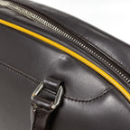 Prada Shoulder Bag Logo Leather Brown — view 4