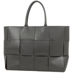 Bottega Veneta Tote Arco Large Leather Gray