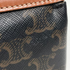 Celine Shoulder Bag Triomphe Teen Cabas de France Brown — view 4