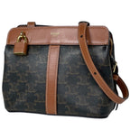 Celine Shoulder Bag Triomphe Teen Cabas de France Brown