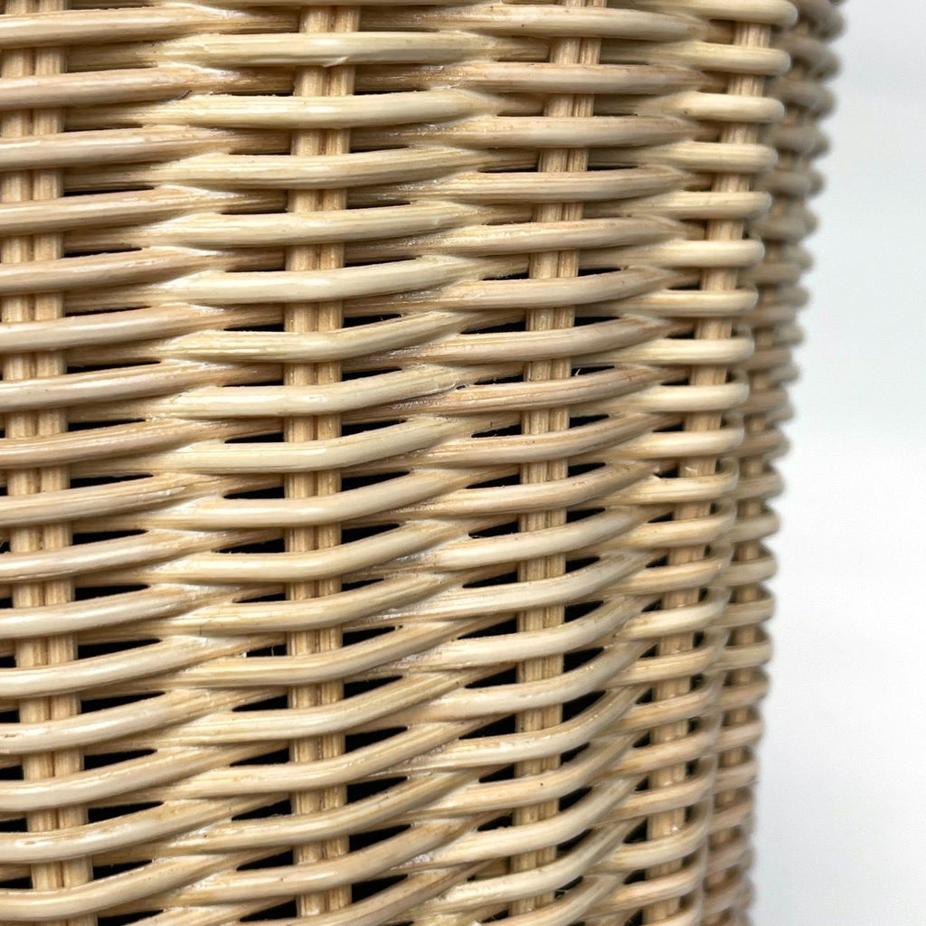 Prada Handbag Wicker Basket Bag 2-Way Rattan Beige Nero — view 4