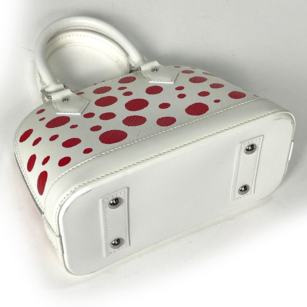 Louis Vuitton Alma BB Handbag 2-Way Yayoi Kusama Dot Epi White — view 2