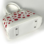 Louis Vuitton Alma BB Handbag 2-Way Yayoi Kusama Dot Epi White — view 2