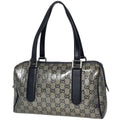 Gucci Handbag GG Crystal Pattern Beige Black