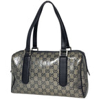 Gucci Handbag GG Crystal Pattern Beige Black