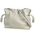 Loewe Clutch Flamenco Mini 2-Way Leather White