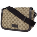Gucci Shoulder Bag GG Pattern Canvas Beige Brown