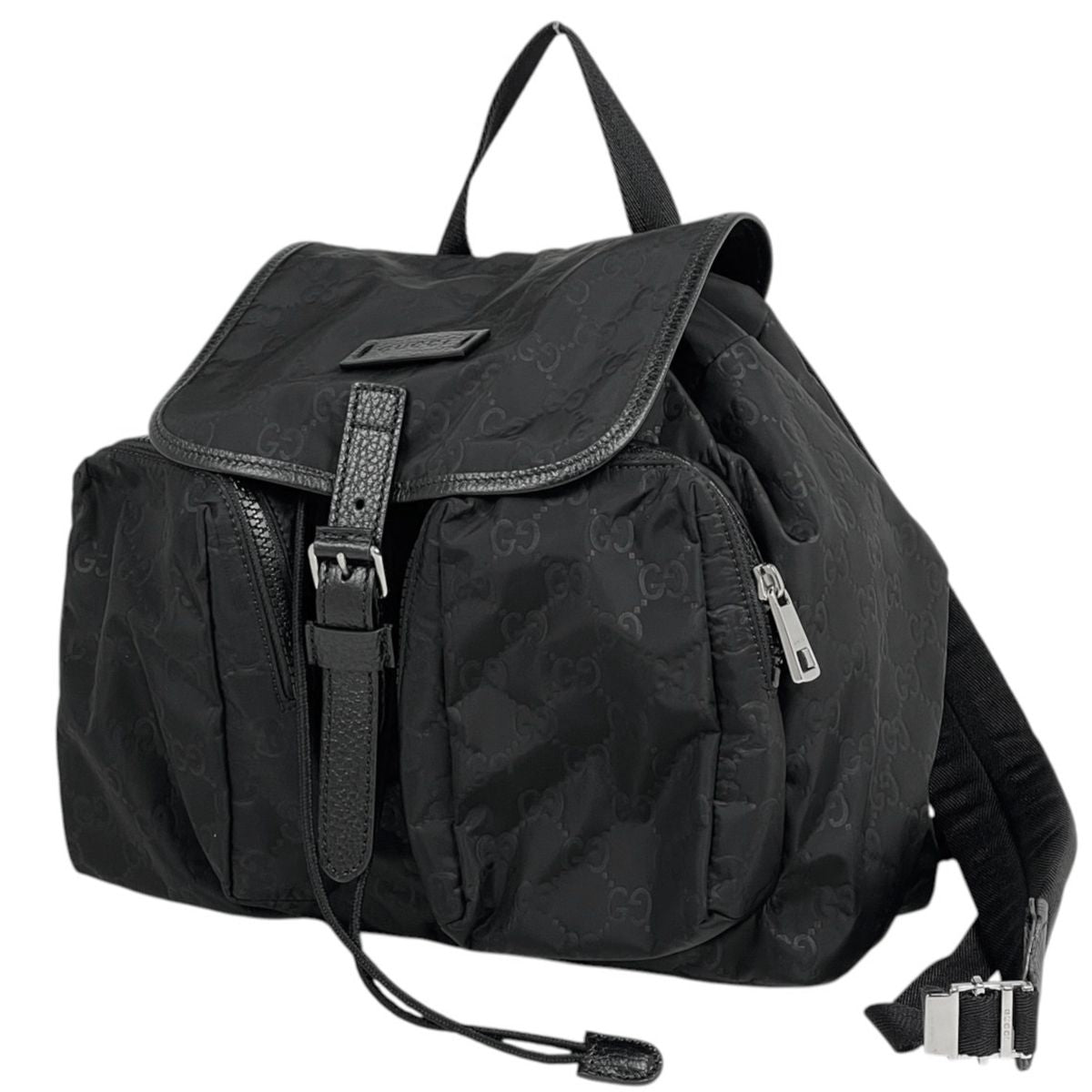 Gucci Backpack GG Pattern Nylon Black