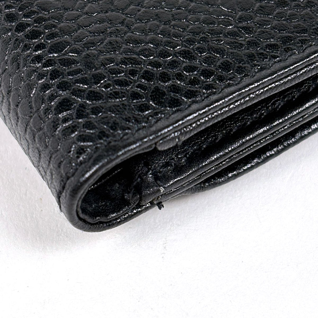 Chanel Bifold Wallet CC Logo Caviar Leather Black — view 3