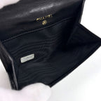 Chanel Bifold Wallet CC Logo Caviar Leather Black — view 5