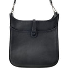 Hermes Shoulder Bag Evelyne PM Black Silver — view 3