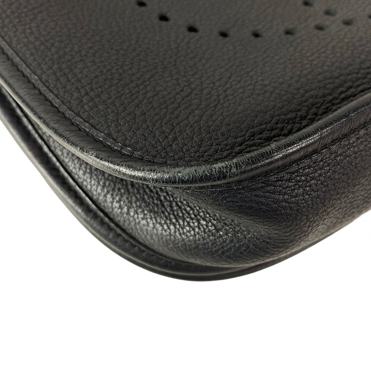 Hermes Shoulder Bag Evelyne PM Black Silver — view 7
