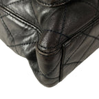 Chanel Tote Quilted Black Gold Lambskin — view 7