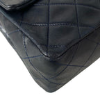 Chanel Shoulder Bag Mini Quilted 17 Dark Navy Gold Lambskin — view 7