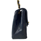 Chanel Shoulder Bag Mini Quilted 17 Dark Navy Gold Lambskin — view 2