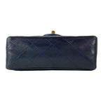 Chanel Shoulder Bag Mini Quilted 17 Dark Navy Gold Lambskin — view 5