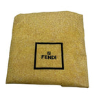 Fendi Shoulder Bag Zucca Pattern Khaki Black Brown Leather — view 8