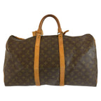 Louis Vuitton Monogram Keepall 50 Brown Gold Boston Bag — view 2