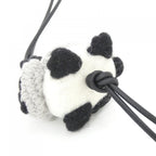 Loewe Raccoon Felt Charm Keychain — view 4